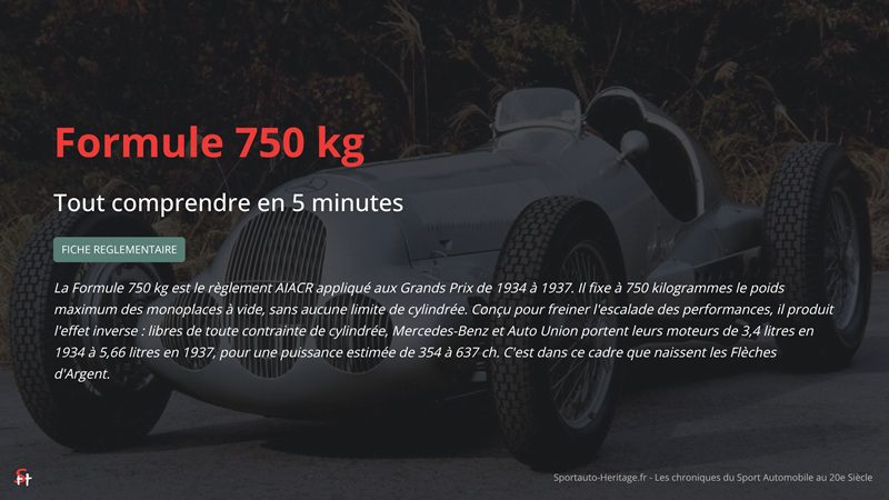 Formule 750 kg