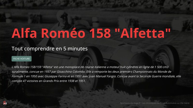 Alfa Romeo 158/159 Alfetta (1938-1951)
