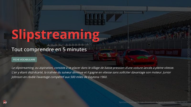 Slipstreaming, maîtrise de l'aspiration